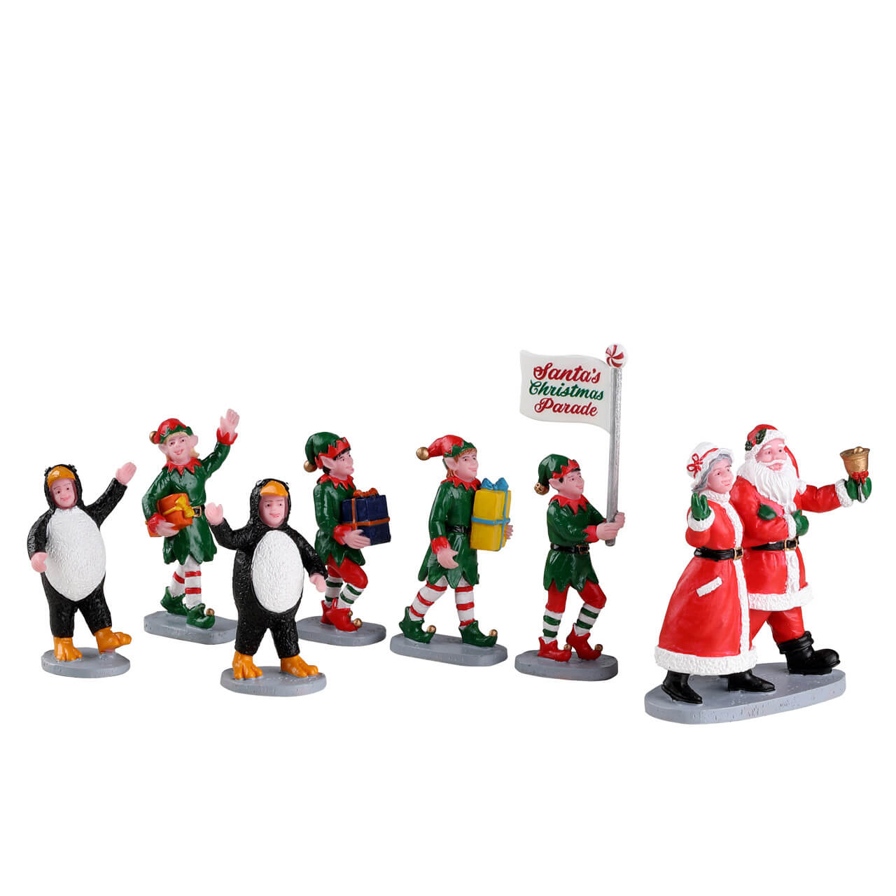 LEMAX Santa's Elf Parade, set of 7 #23592